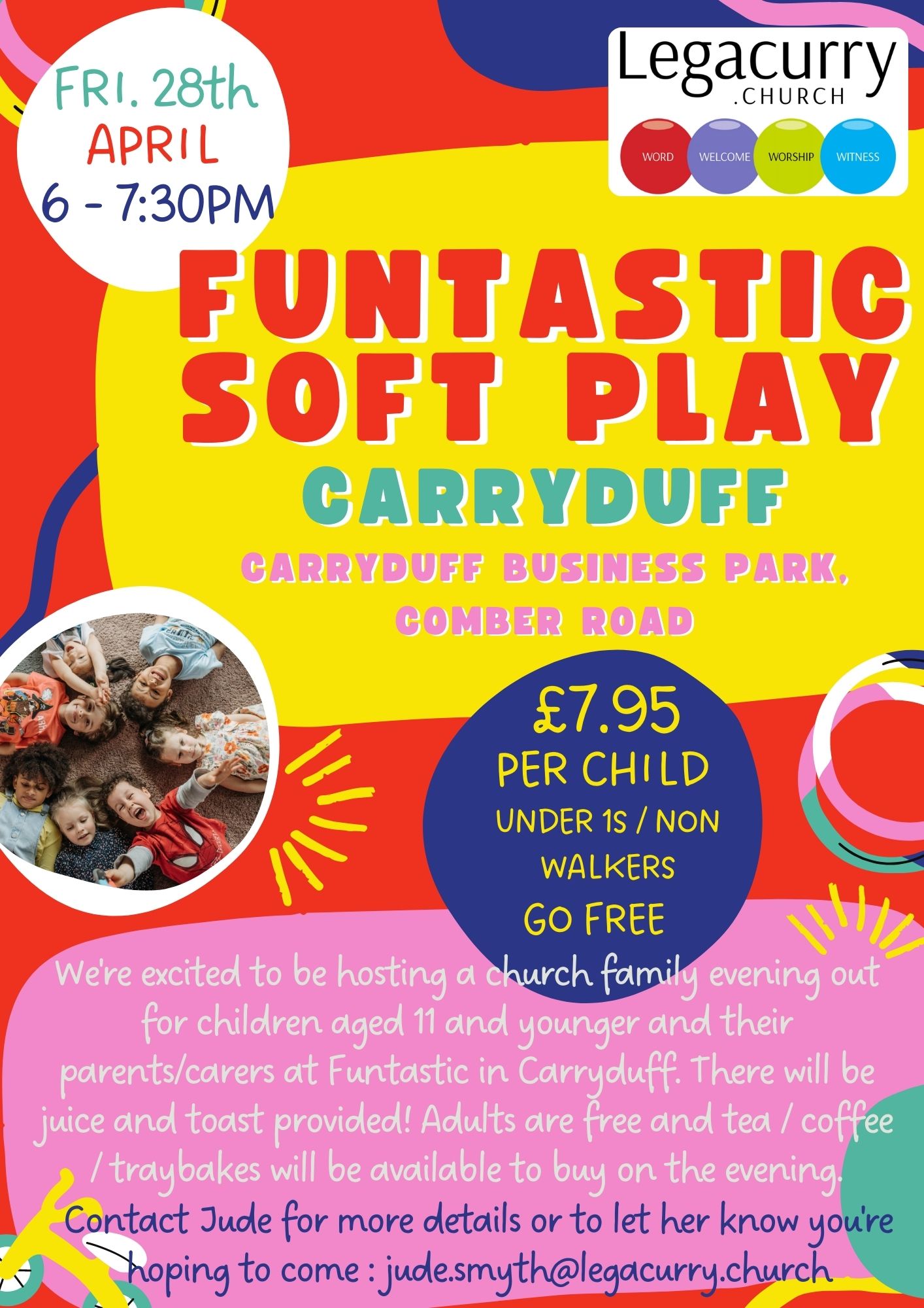 Flyer for Funtastic Soft Play at Carryduff