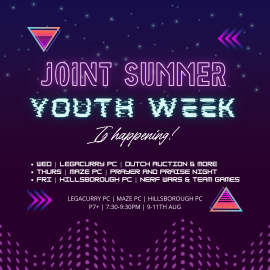 Image giving details of the joint youth events