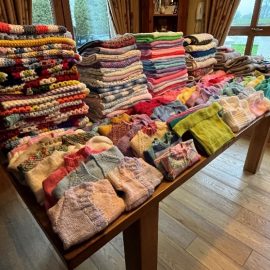 photo of knitted items