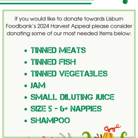 list of items needed for foodbank