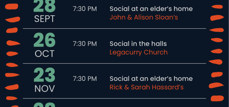 18+ Fellowship Poster giving dates & times of 18+ Fellowship