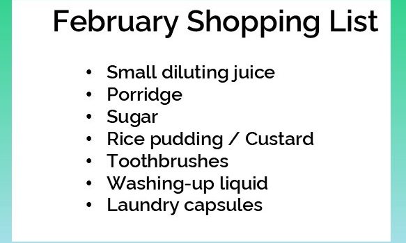 Lisburn Foodbank List of items needed by Foodbank