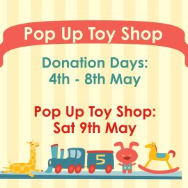 Pop up toy shop on 9 May