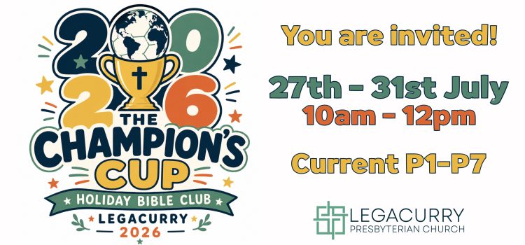 Holiday Bible Club meets 27-31 July
