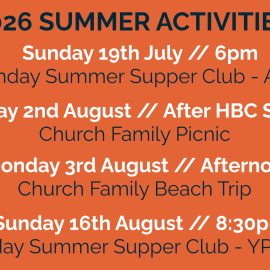 2026 Summer Activities