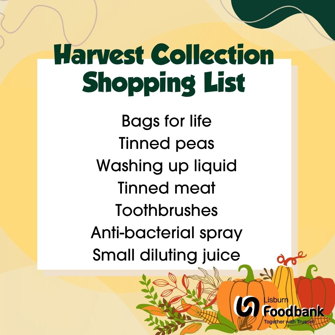 list of items needed for foodbank