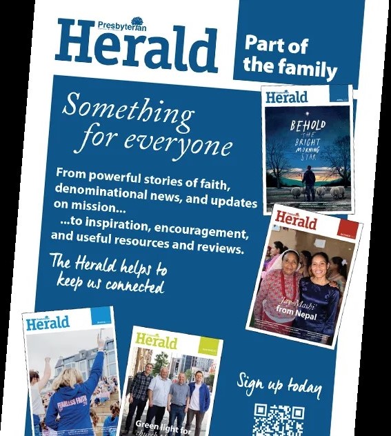 Picture showing different front covers of the Herald